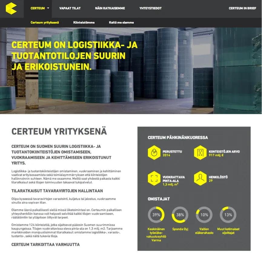 Certeum etusivu
