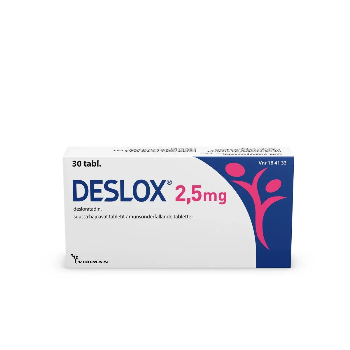 A Deslox 2.5 mg pack.