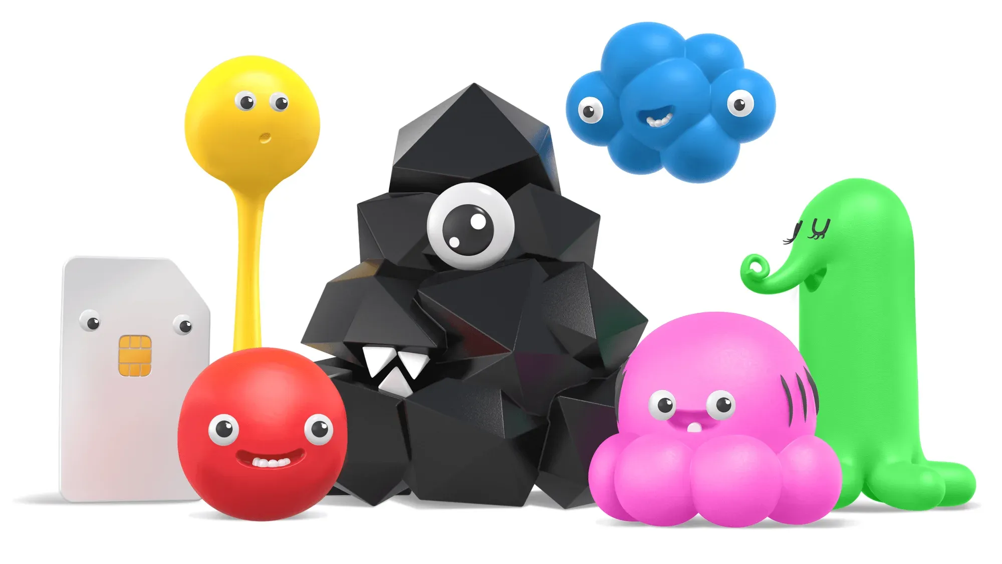 Characters that show every customer has different needs.