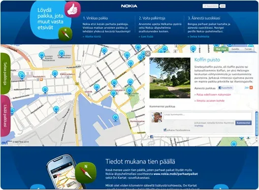 Nokia Maps summer campaign to reveal your secret summer spots.